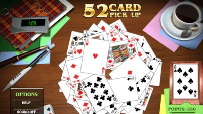52 Card Pickup - Screenshot